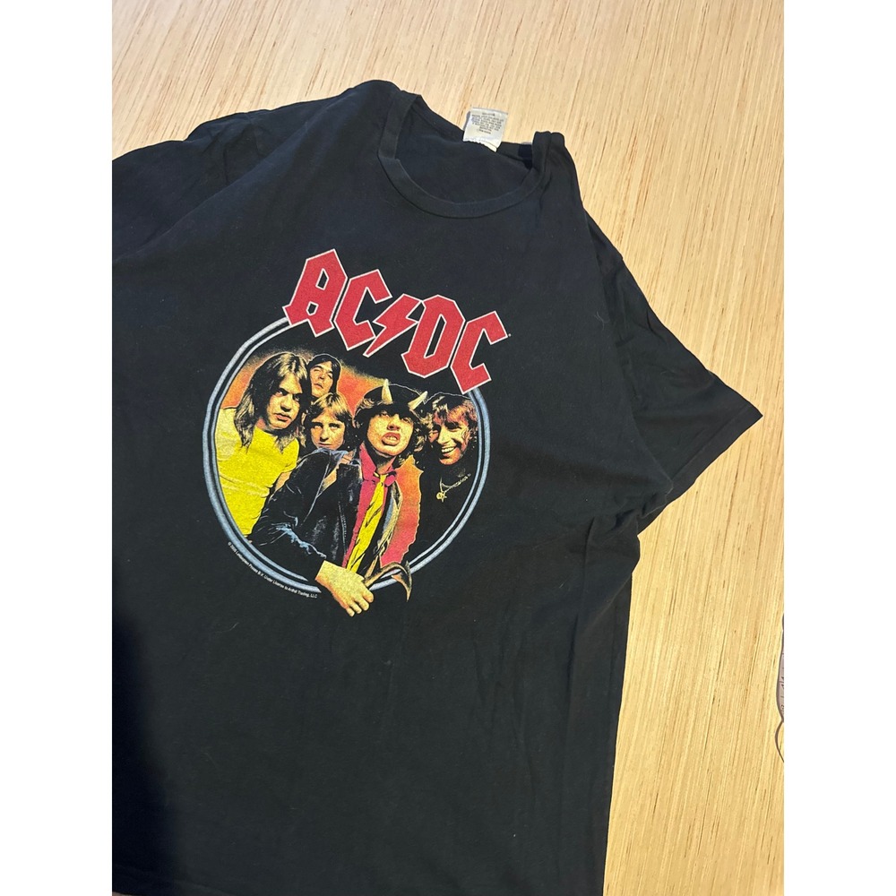 AC/DC Highway To Hell 1979 Tour Graphic T-Shirt Mens XL Black 2005 Merch Band 37